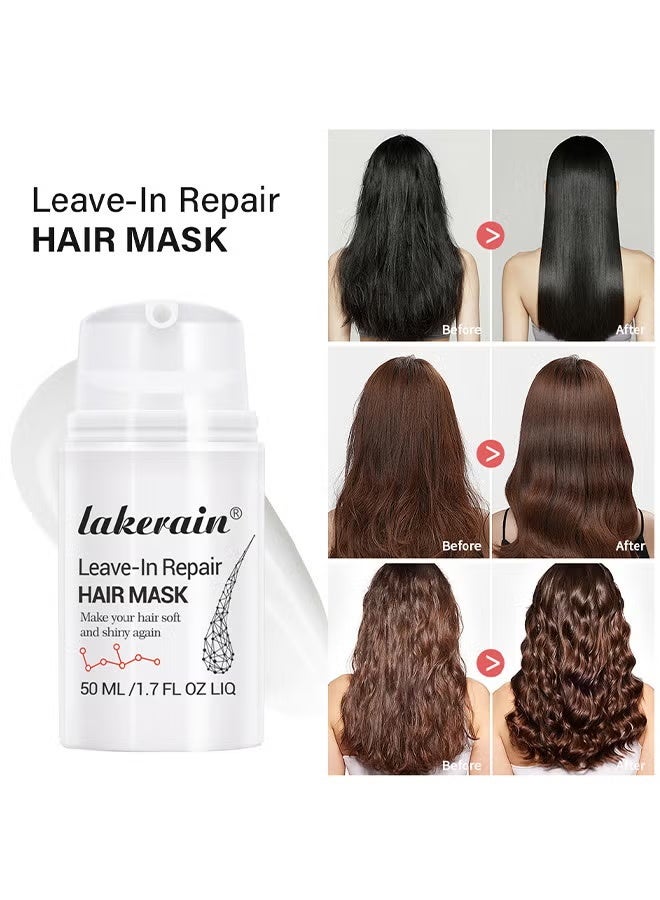 lakerain Leave-In Repair Hair Mask, Restores Dry And Damaged Hair, 50ml - Image 4